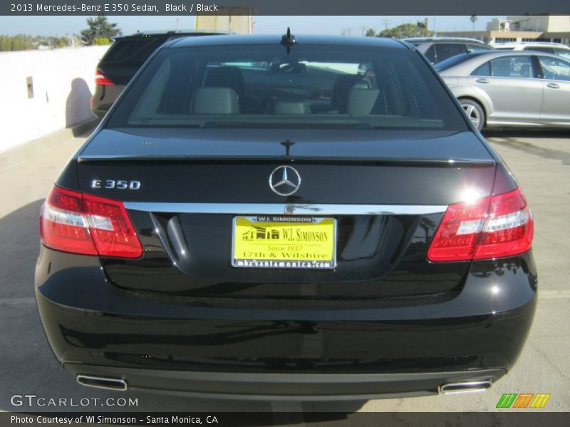Black / Black 2013 Mercedes-Benz E 350 Sedan