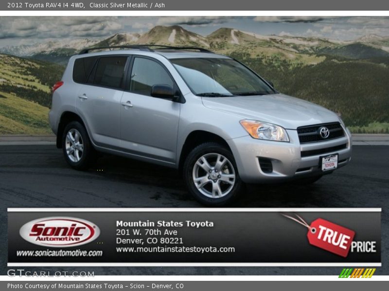 Classic Silver Metallic / Ash 2012 Toyota RAV4 I4 4WD