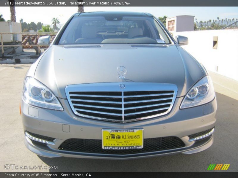 Palladium Silver Metallic / Ash/Grey 2013 Mercedes-Benz S 550 Sedan
