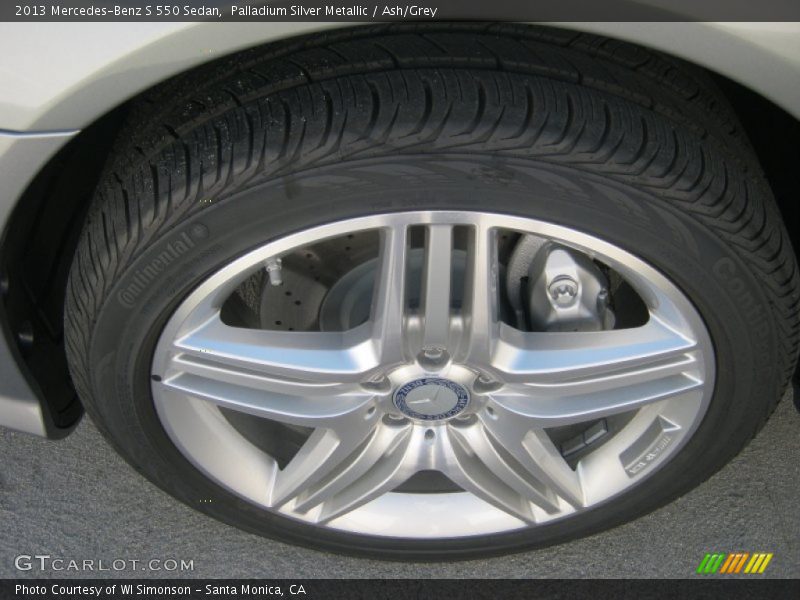 Palladium Silver Metallic / Ash/Grey 2013 Mercedes-Benz S 550 Sedan
