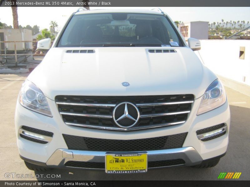 Arctic White / Black 2013 Mercedes-Benz ML 350 4Matic