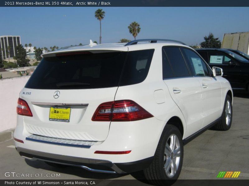 Arctic White / Black 2013 Mercedes-Benz ML 350 4Matic