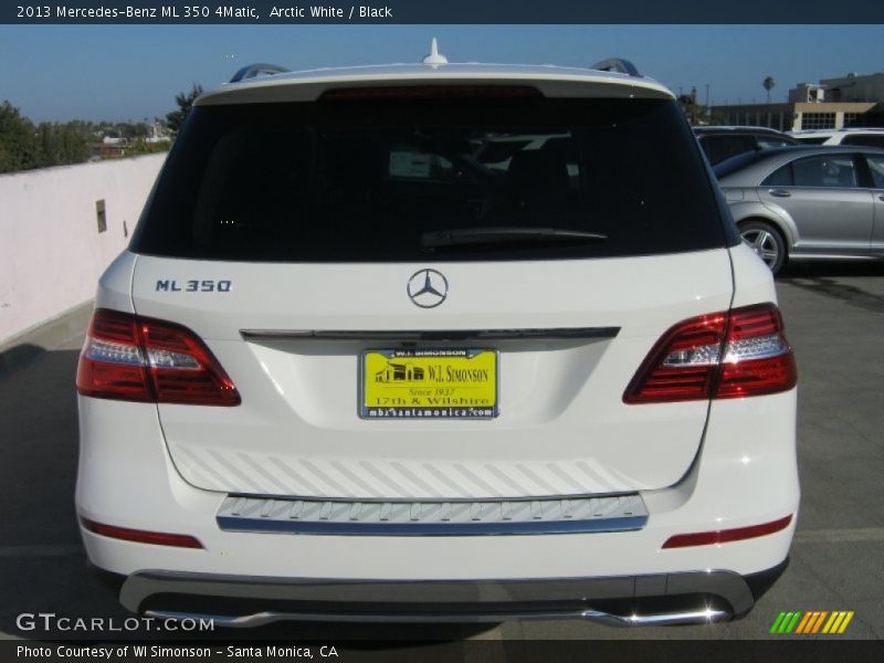 Arctic White / Black 2013 Mercedes-Benz ML 350 4Matic