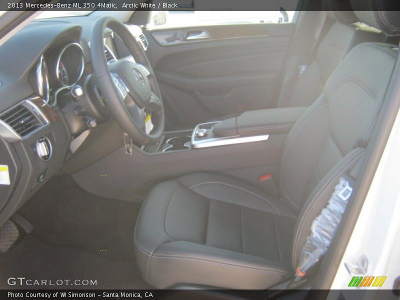 Arctic White / Black 2013 Mercedes-Benz ML 350 4Matic