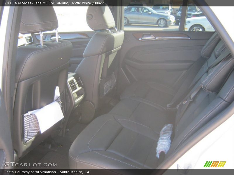 Arctic White / Black 2013 Mercedes-Benz ML 350 4Matic
