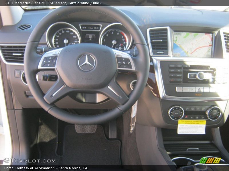 Arctic White / Black 2013 Mercedes-Benz ML 350 4Matic