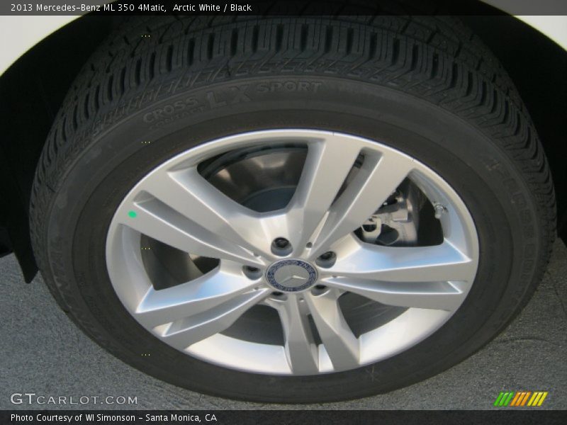 Arctic White / Black 2013 Mercedes-Benz ML 350 4Matic