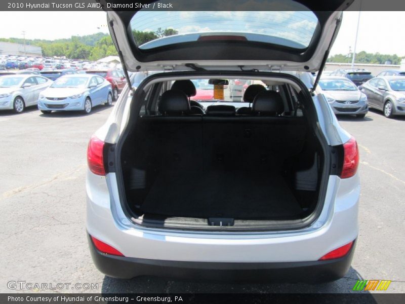 Diamond Silver / Black 2010 Hyundai Tucson GLS AWD