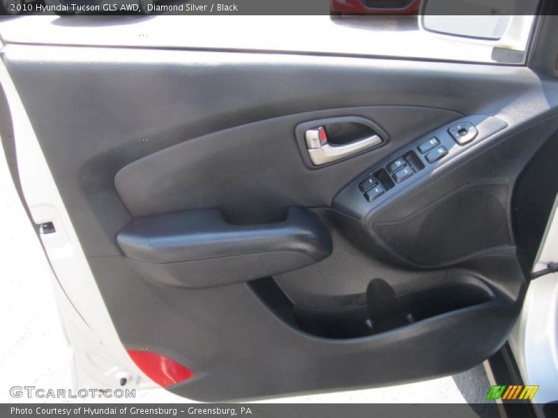 Diamond Silver / Black 2010 Hyundai Tucson GLS AWD