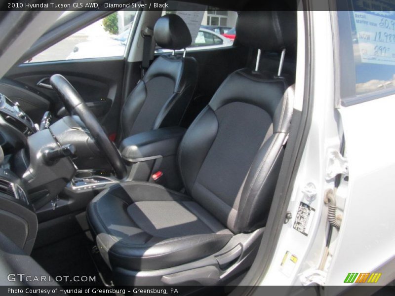 Diamond Silver / Black 2010 Hyundai Tucson GLS AWD