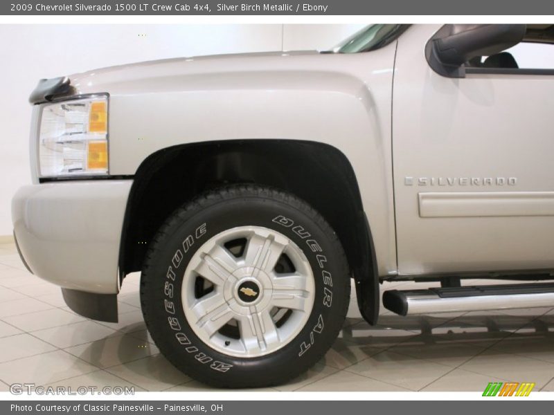 Silver Birch Metallic / Ebony 2009 Chevrolet Silverado 1500 LT Crew Cab 4x4