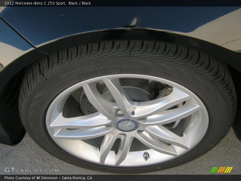 Black / Black 2012 Mercedes-Benz C 250 Sport