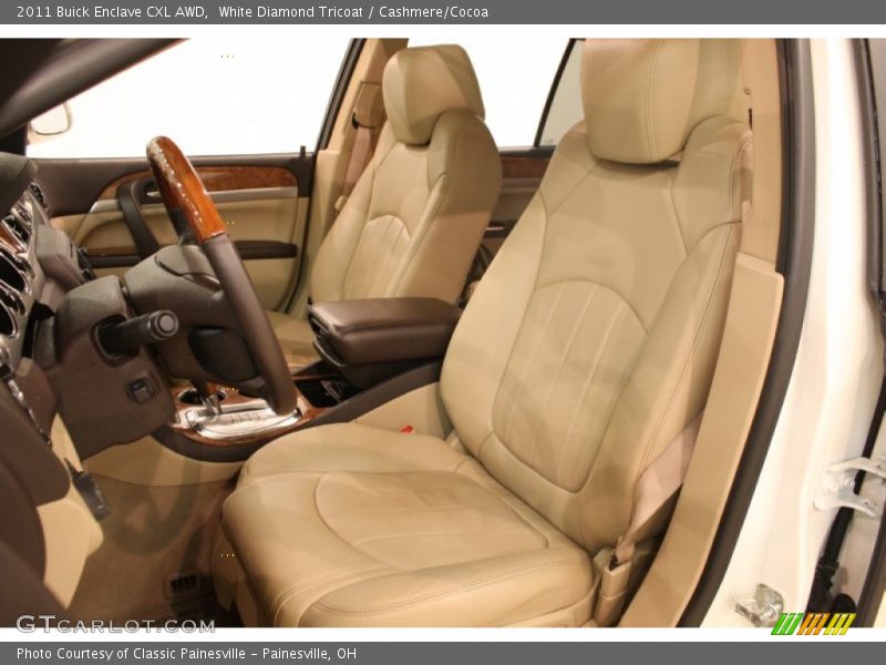 White Diamond Tricoat / Cashmere/Cocoa 2011 Buick Enclave CXL AWD