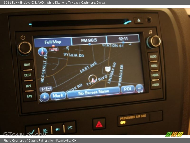 White Diamond Tricoat / Cashmere/Cocoa 2011 Buick Enclave CXL AWD