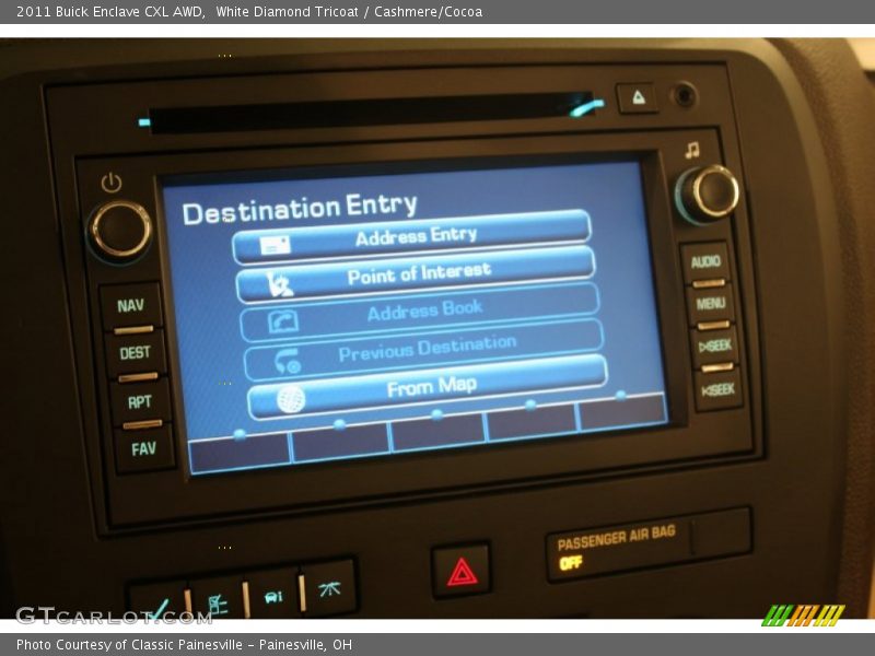 White Diamond Tricoat / Cashmere/Cocoa 2011 Buick Enclave CXL AWD