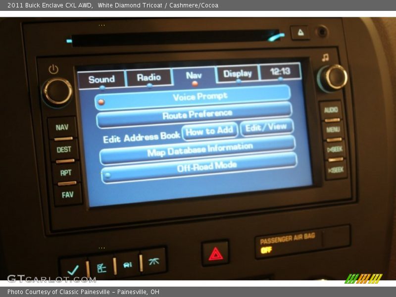 White Diamond Tricoat / Cashmere/Cocoa 2011 Buick Enclave CXL AWD