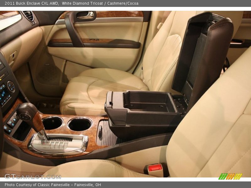 White Diamond Tricoat / Cashmere/Cocoa 2011 Buick Enclave CXL AWD