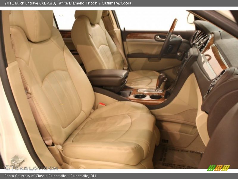 White Diamond Tricoat / Cashmere/Cocoa 2011 Buick Enclave CXL AWD