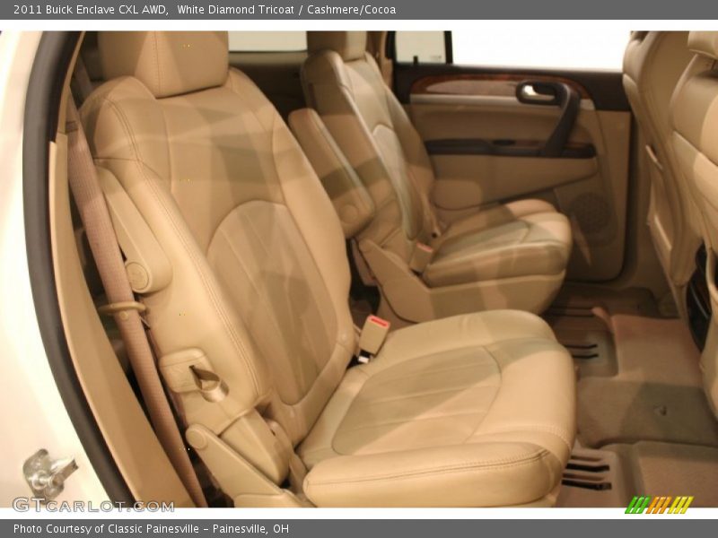 White Diamond Tricoat / Cashmere/Cocoa 2011 Buick Enclave CXL AWD