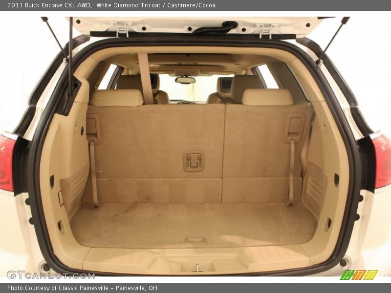 White Diamond Tricoat / Cashmere/Cocoa 2011 Buick Enclave CXL AWD