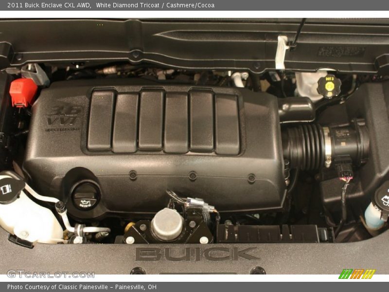 White Diamond Tricoat / Cashmere/Cocoa 2011 Buick Enclave CXL AWD