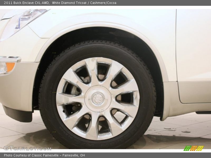 White Diamond Tricoat / Cashmere/Cocoa 2011 Buick Enclave CXL AWD