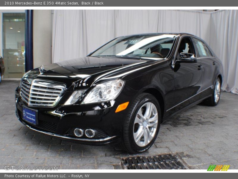 Black / Black 2010 Mercedes-Benz E 350 4Matic Sedan