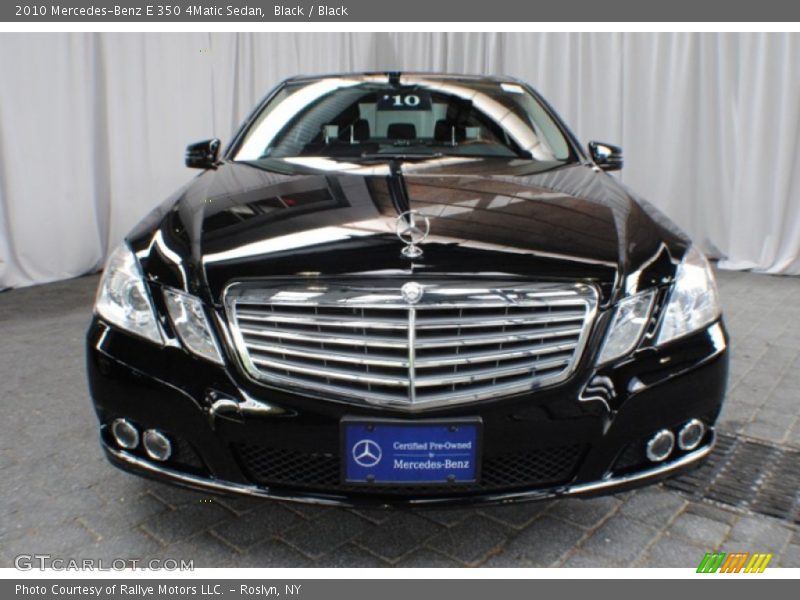 Black / Black 2010 Mercedes-Benz E 350 4Matic Sedan