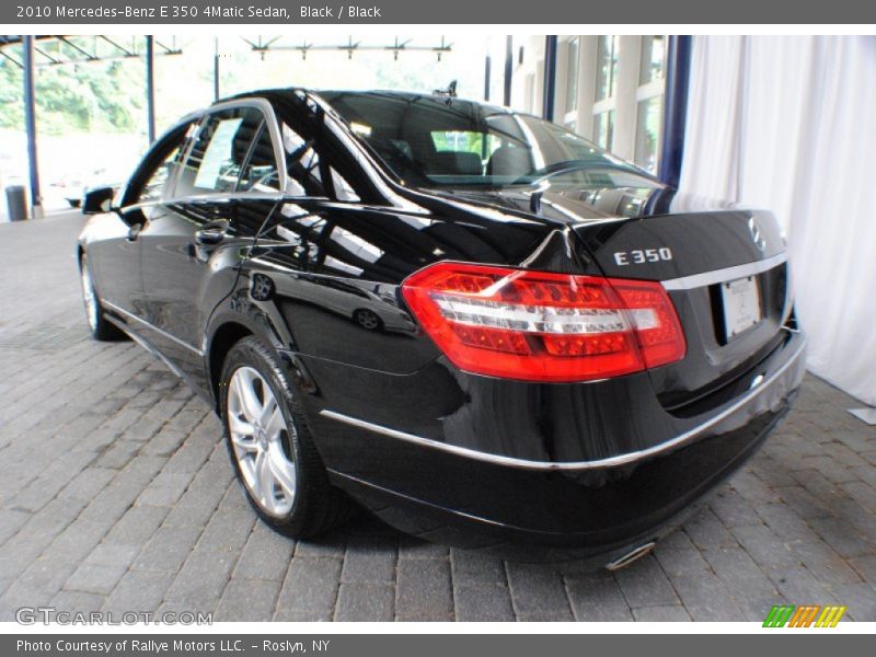 Black / Black 2010 Mercedes-Benz E 350 4Matic Sedan