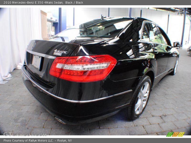 Black / Black 2010 Mercedes-Benz E 350 4Matic Sedan