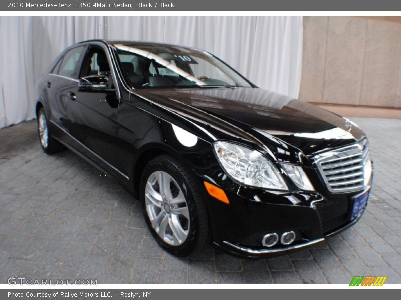 Black / Black 2010 Mercedes-Benz E 350 4Matic Sedan