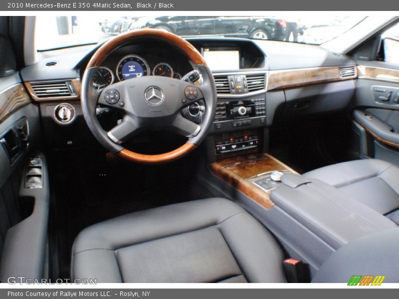 Black / Black 2010 Mercedes-Benz E 350 4Matic Sedan