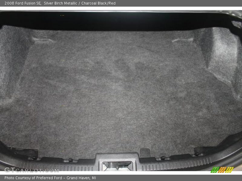Silver Birch Metallic / Charcoal Black/Red 2008 Ford Fusion SE