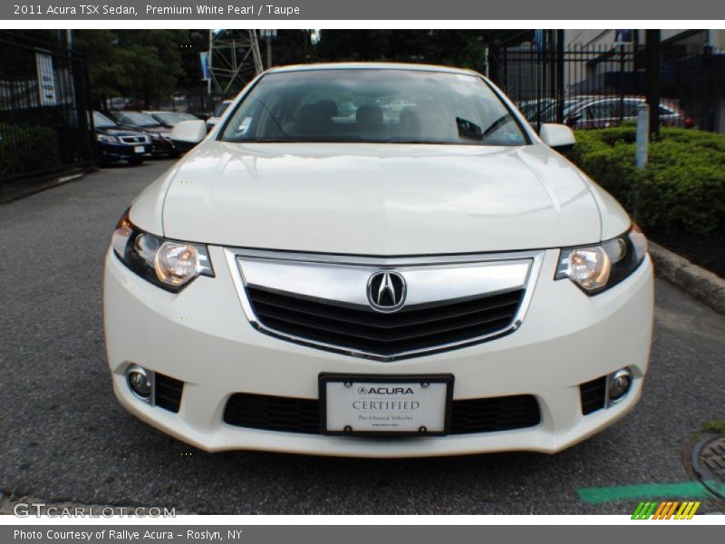 Premium White Pearl / Taupe 2011 Acura TSX Sedan