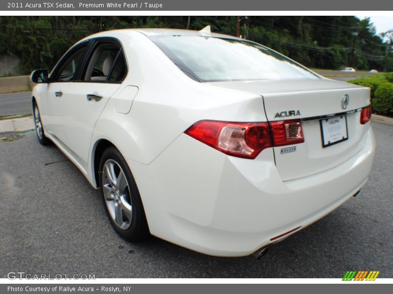Premium White Pearl / Taupe 2011 Acura TSX Sedan
