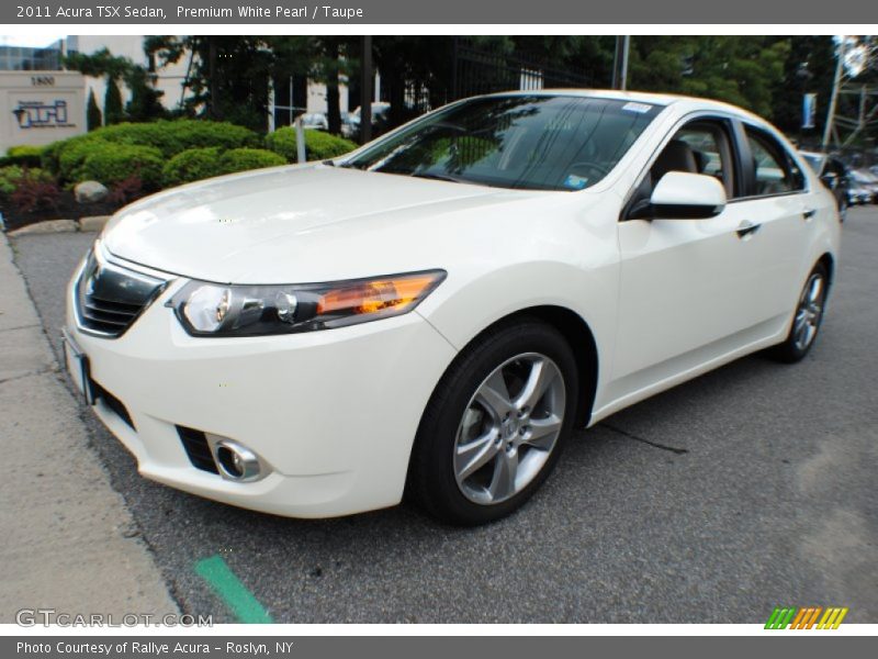 Premium White Pearl / Taupe 2011 Acura TSX Sedan