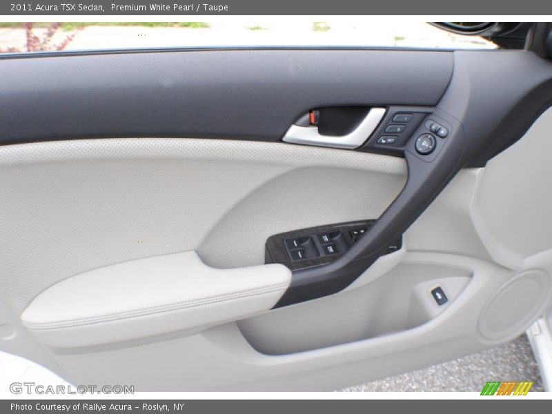 Premium White Pearl / Taupe 2011 Acura TSX Sedan
