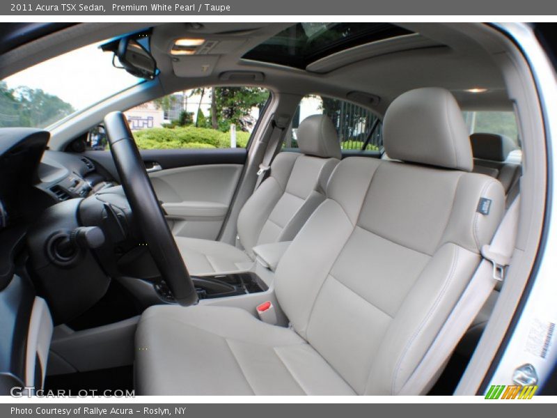 Premium White Pearl / Taupe 2011 Acura TSX Sedan