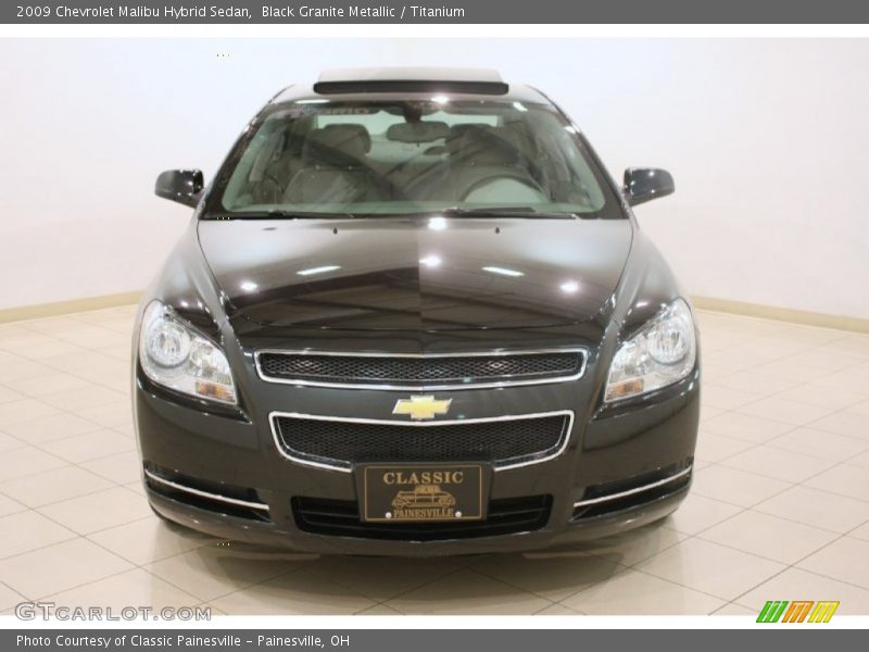 Black Granite Metallic / Titanium 2009 Chevrolet Malibu Hybrid Sedan