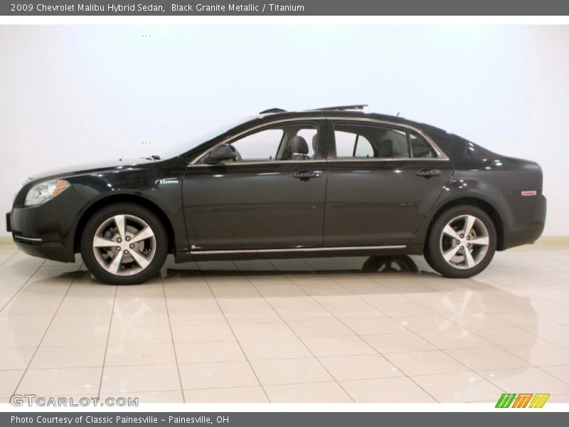 Black Granite Metallic / Titanium 2009 Chevrolet Malibu Hybrid Sedan