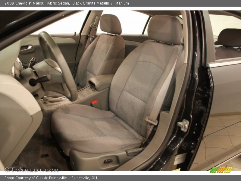Black Granite Metallic / Titanium 2009 Chevrolet Malibu Hybrid Sedan