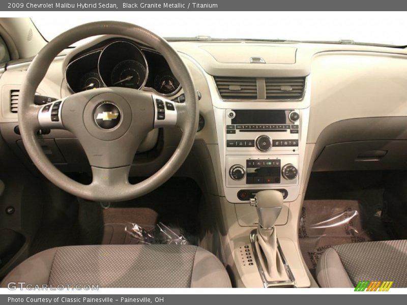 Black Granite Metallic / Titanium 2009 Chevrolet Malibu Hybrid Sedan