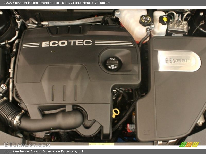 Black Granite Metallic / Titanium 2009 Chevrolet Malibu Hybrid Sedan