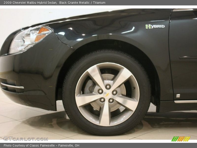 Black Granite Metallic / Titanium 2009 Chevrolet Malibu Hybrid Sedan