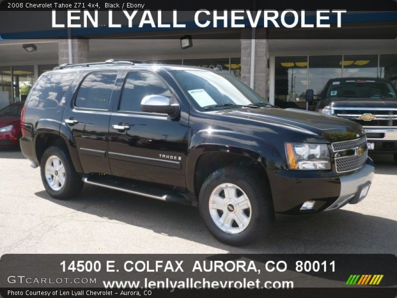 Black / Ebony 2008 Chevrolet Tahoe Z71 4x4