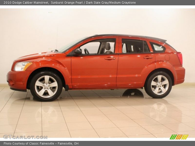 Sunburst Orange Pearl / Dark Slate Gray/Medium Graystone 2010 Dodge Caliber Mainstreet