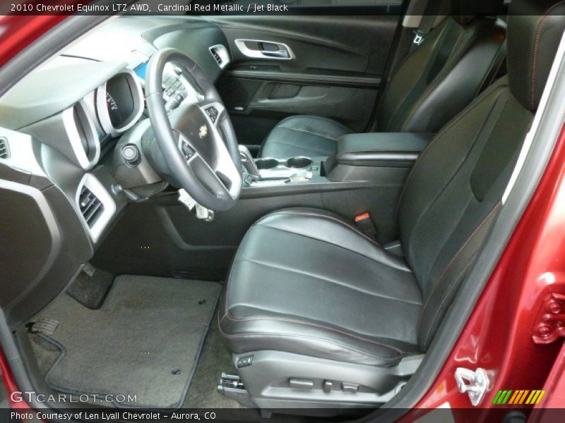Front Seat of 2010 Equinox LTZ AWD