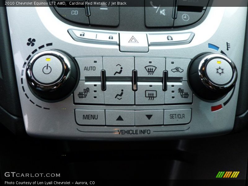 Controls of 2010 Equinox LTZ AWD