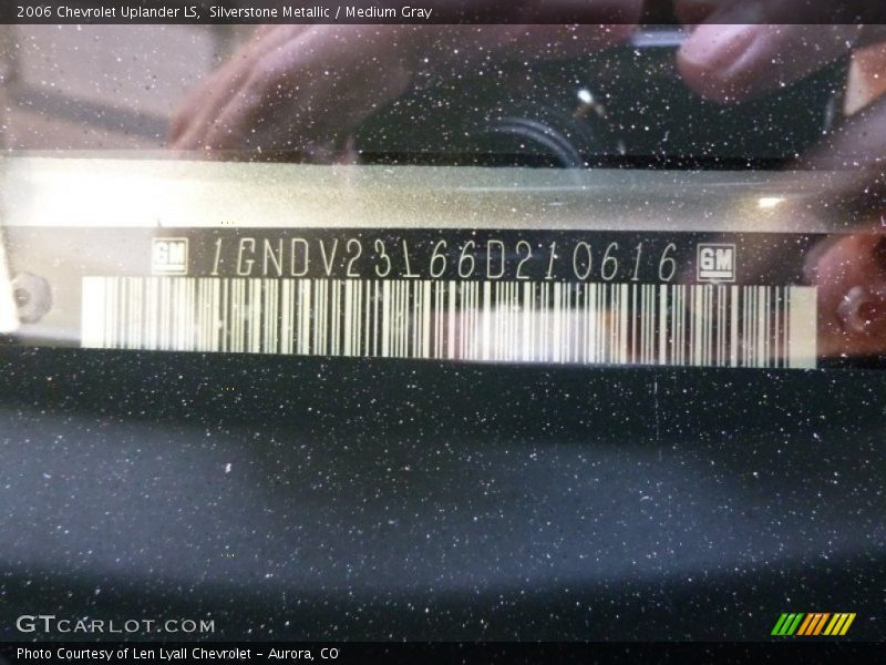 Silverstone Metallic / Medium Gray 2006 Chevrolet Uplander LS