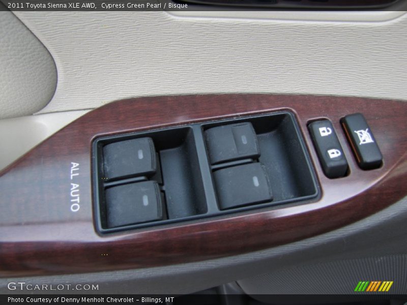 Cypress Green Pearl / Bisque 2011 Toyota Sienna XLE AWD